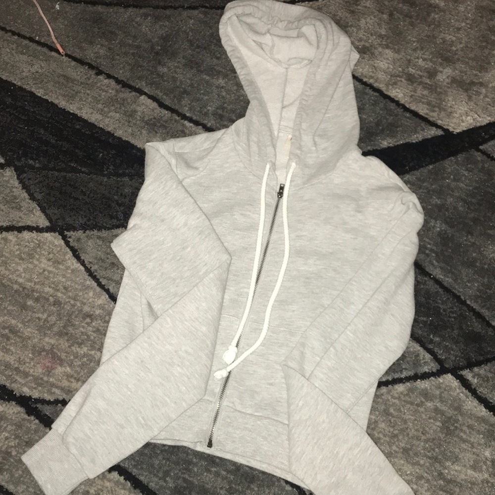 Zipper-up hoodie